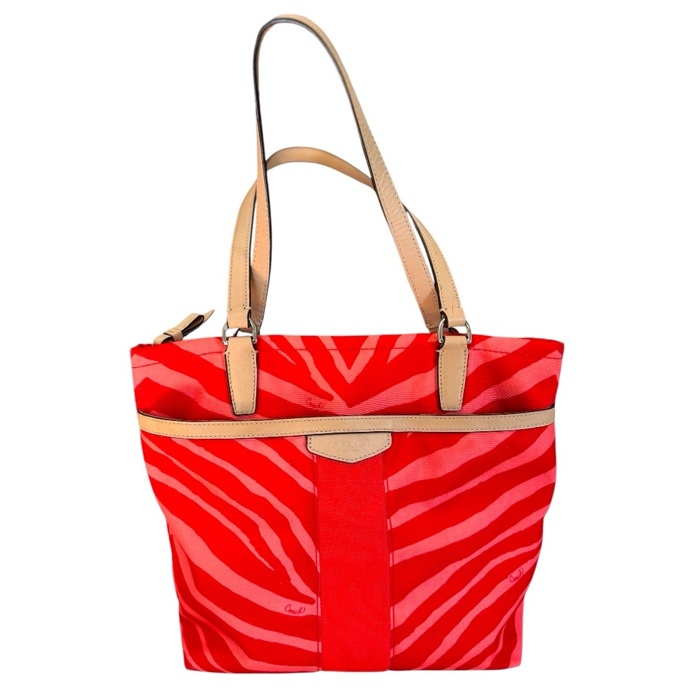Coach Zebra Print Tote F23283 – Signature Canvas & Leather